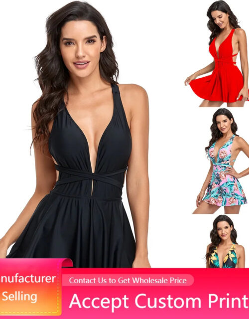 Cross Back Sexy One-Piece Swimsuit