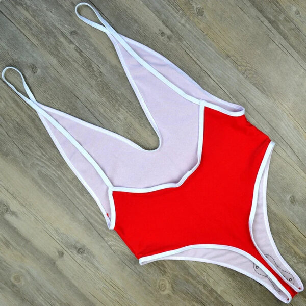 Deep V Neck Thong Swimwear - Image 6