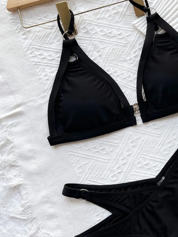 Sexy Ribbed One-Piece Swimsuit - Image 3