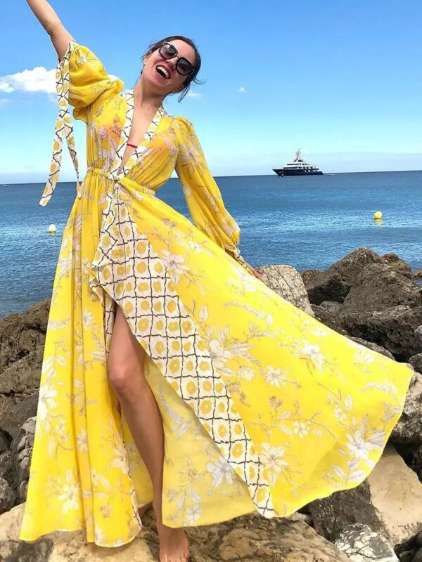 Crochet White Beach Cover Up Dress - Image 5