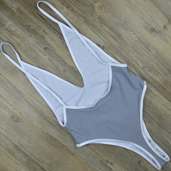 Deep V Neck Thong Swimwear - Image 4