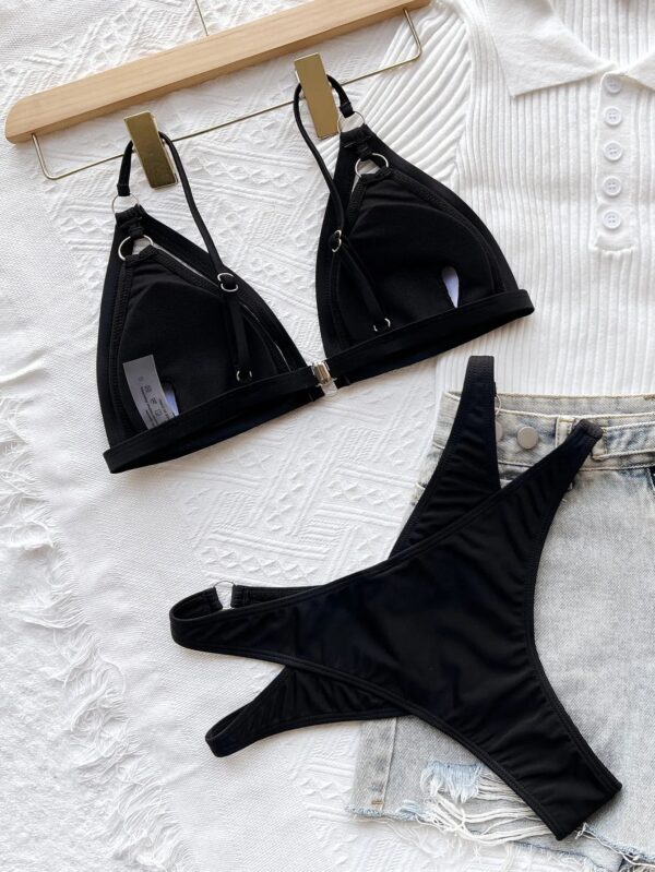Sexy Ribbed One-Piece Swimsuit - Image 4