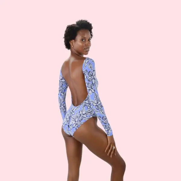 Valeria One-Piece Swimsuit PDF Pattern / High leg / Long Sleeve Swimsuit - Image 2