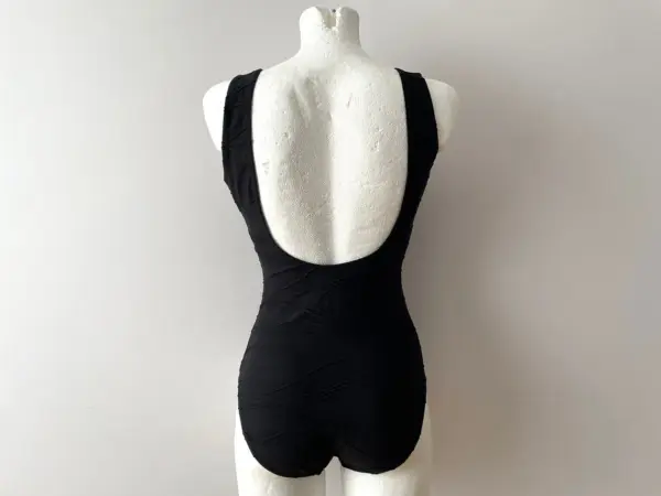 Vintage 90s Black One Piece Swimsuit 2